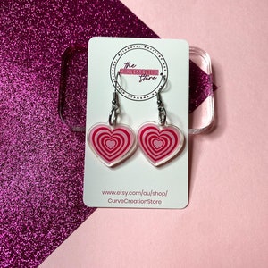 Heart Acrylic Earrings