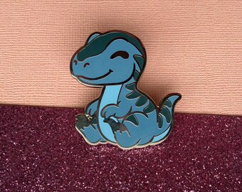 Cute Raptor Enamel Pin
