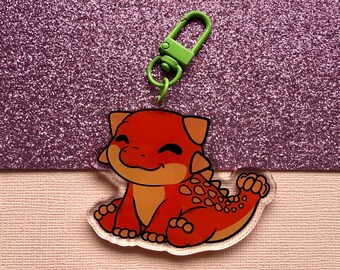 Cute Ankylosaurus Acrylic Keychain