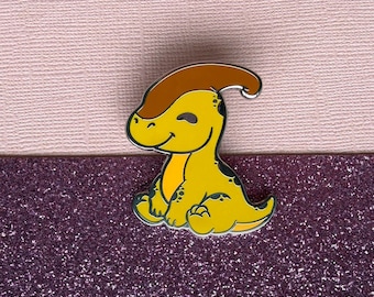 Cute Parasaurolophus Enamel Pin