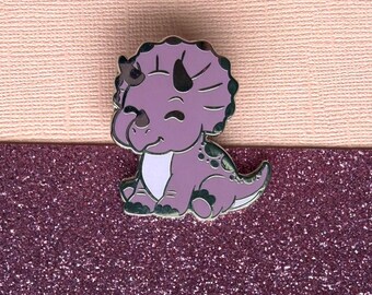 Triceratops Enamel Pin