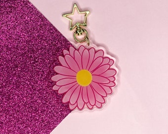 デイジーアクリルキーホルダー | アクセサリー、かわいい花のギフト