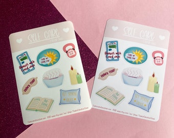 Self Care Sticker Sheet - Etsy