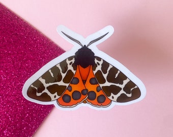 Garden Tiger Moth Sticker | Bullet Journal, Scrapbook Sticker, Planner Stickers
