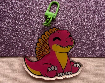 Cute Spinosaurus Acrylic Keychain