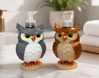 Owl Soap Holder for Bath & Body Works Foaming Soap | Woodland Bathroom and Rustic Home Decor
