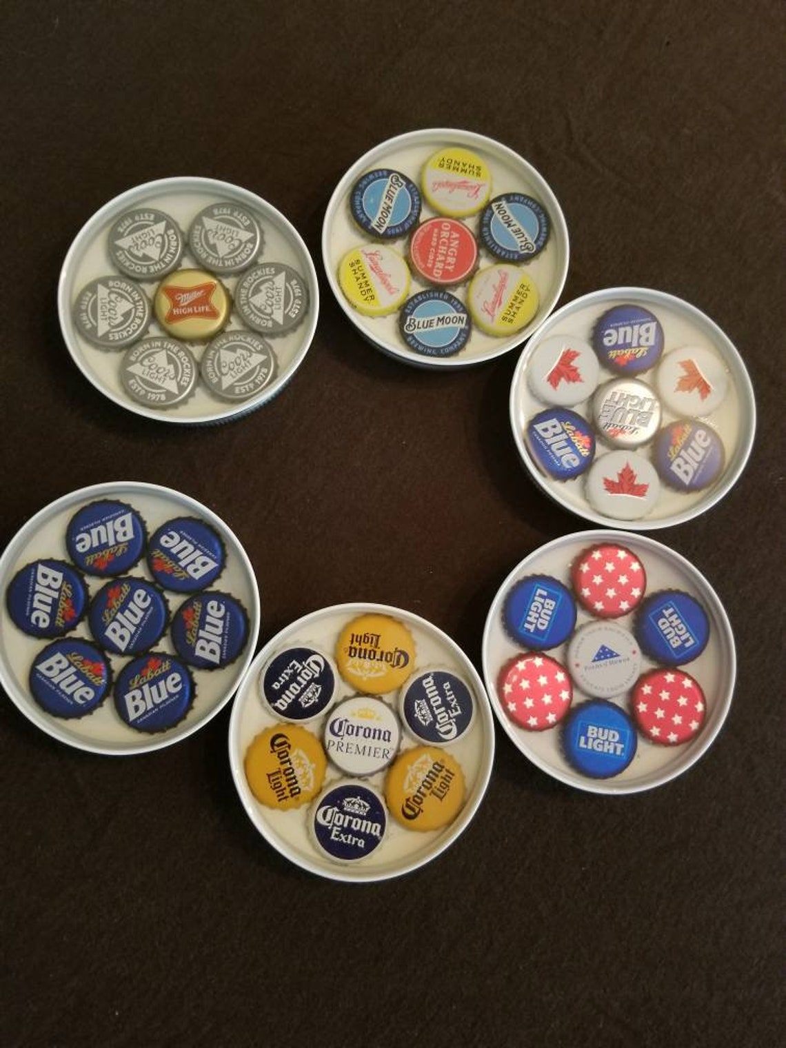 Bottle Cap Resin Coaster Bottle Cap Art Drink Coaster Etsy