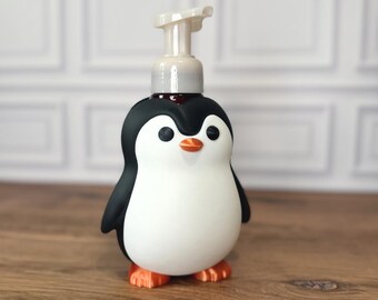 Cute Penguin Soap Holder | Bath & Body Works Foaming Soap Sleeve | Bathroom Decor | Kids Bathroom Accessory | Gift Idea
