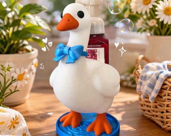 Goose Soap Holder for Bath & Body Works Foaming Soap | Cute Duck Bathroom Decor | Farmhouse Animal Soap Stand | Funny Goose Gift