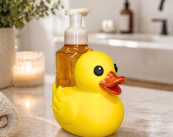 Rubber Duck Soap Holder for Bath & Body Works Foaming Soap | Cute Bathroom and Kitchen Decor