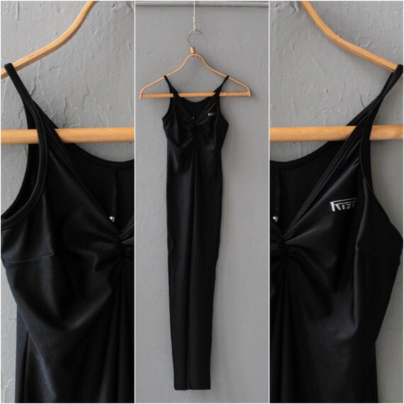 Black Spandex track pants, Vintage Nylon sport ove