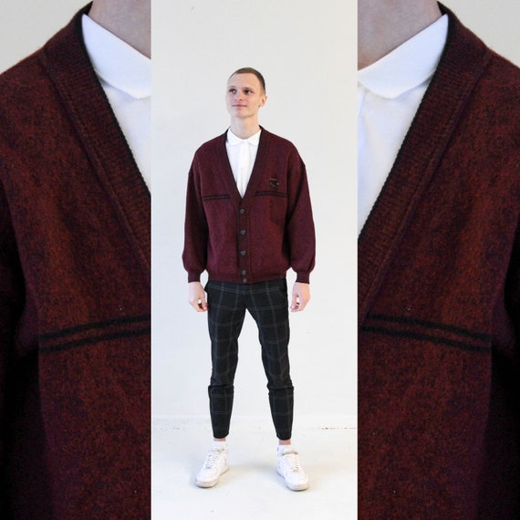 red cardigan sweater plus size