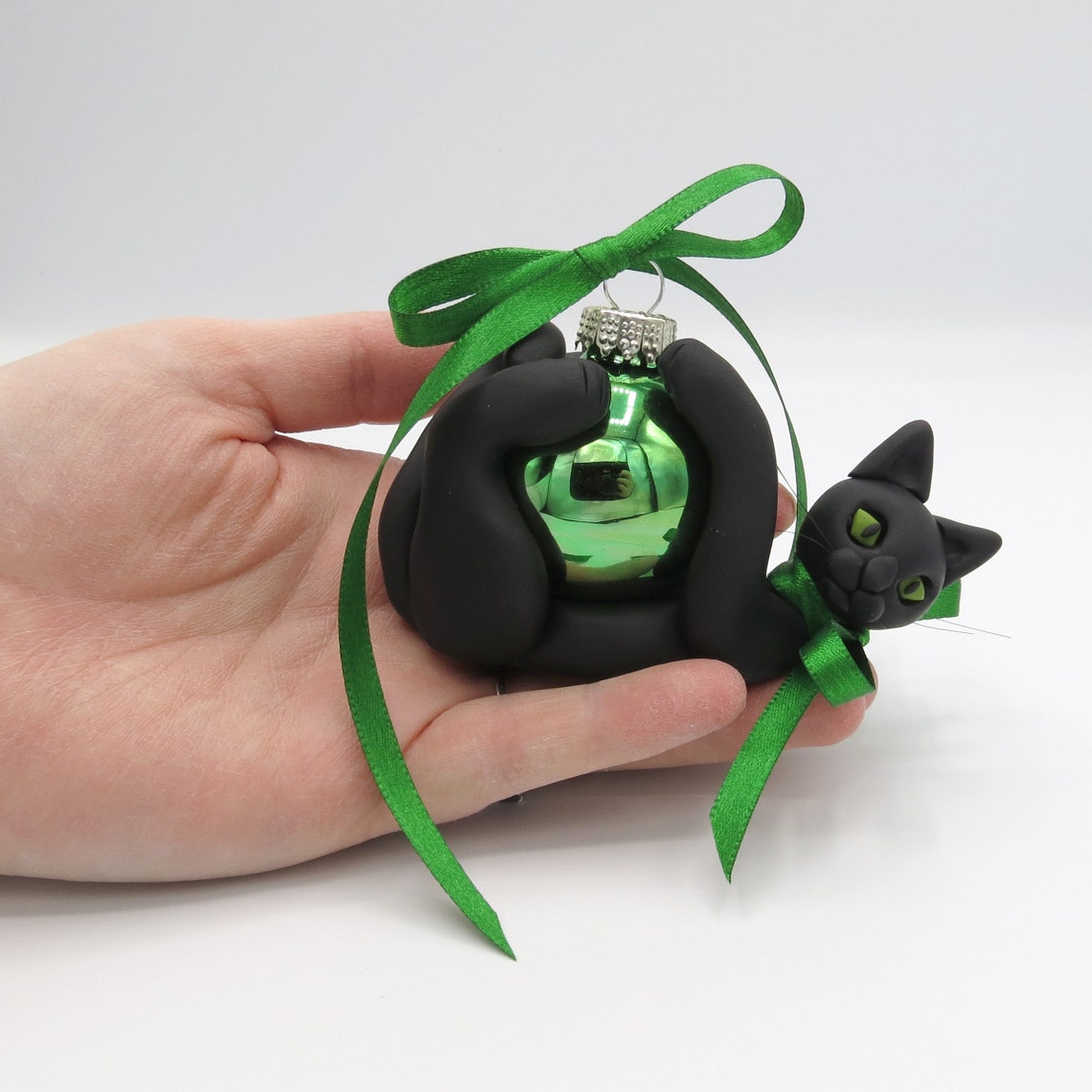Bewitched Black Cat Ornament 13.3cm