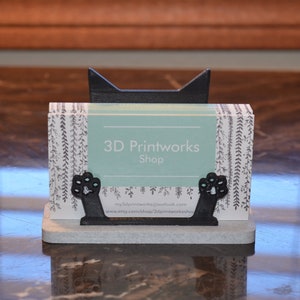 3d Printed Cat Business Card Holder