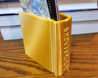 3D Printed Book Shaped Bookmark Holder, Keep Your Place in Style