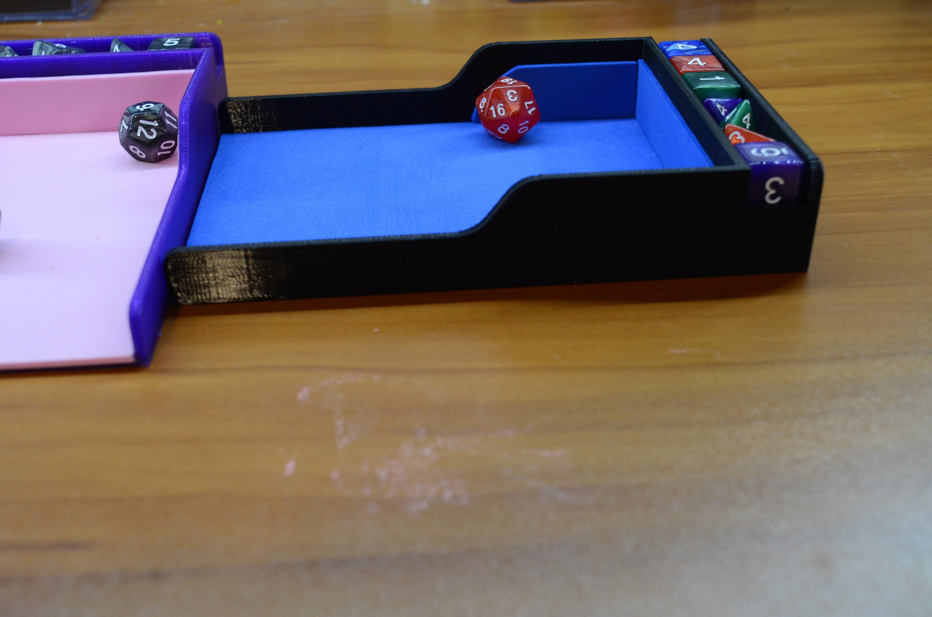 3d Printed Dice Tray with Dice Holder Foam Cushion Etsy