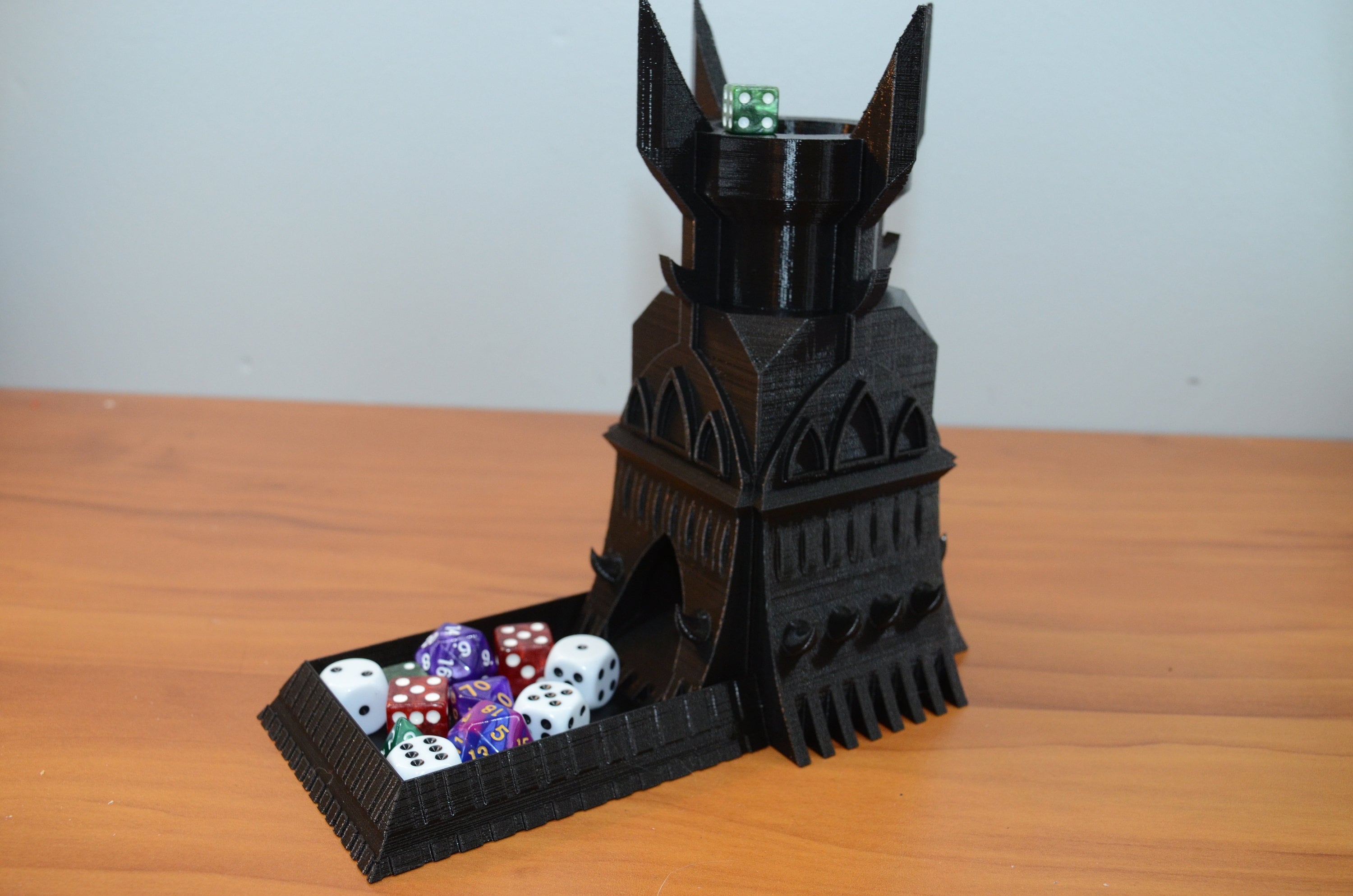 3d Revealed Cube Tower, Myth Themed photograph about 3d Printable Dice Tower called 3d Revealed Cube Tower, Myth Themed