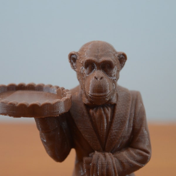 3d Printed Monkey Butler Statue