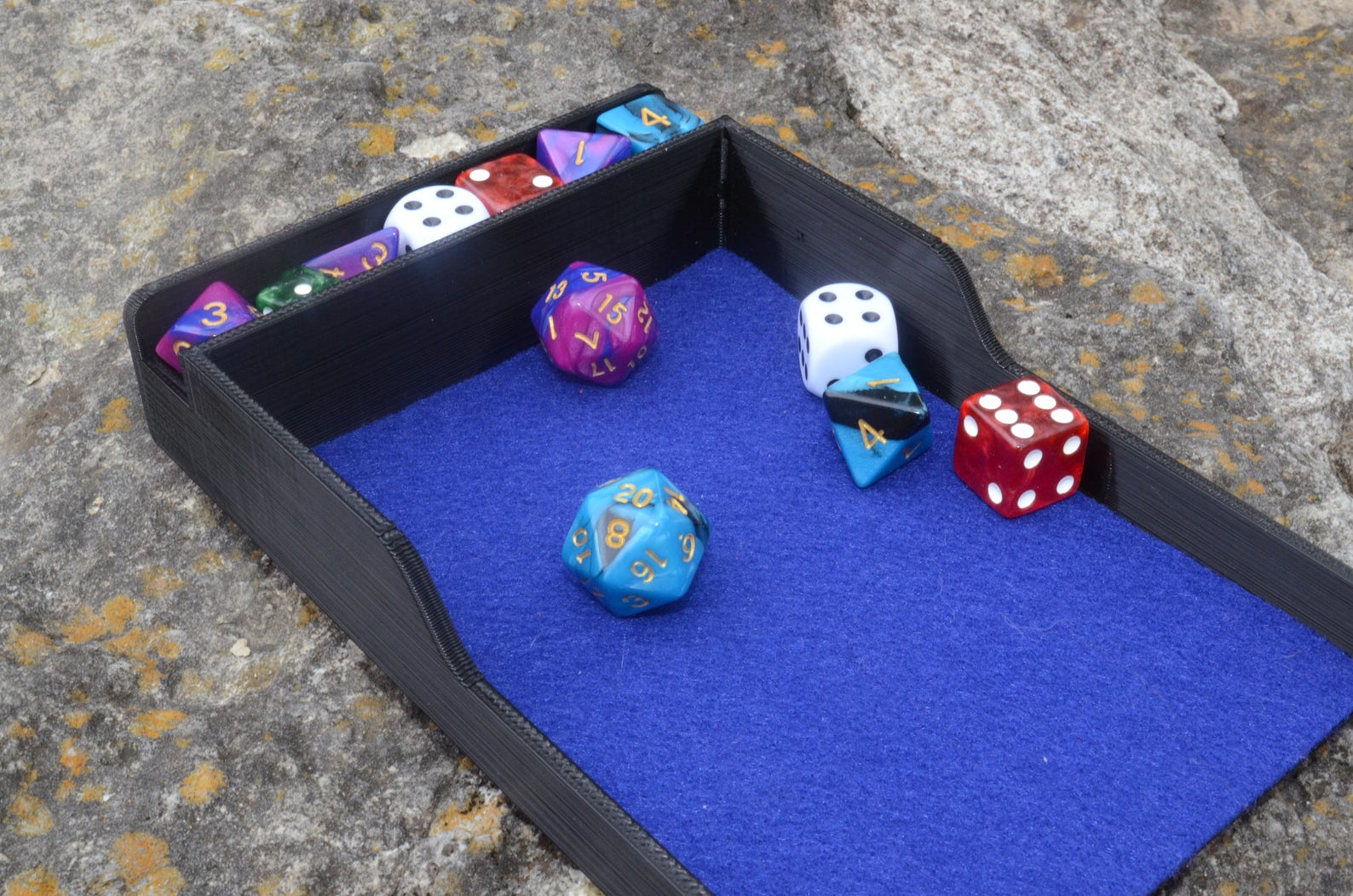 3d Printed Dice Tray With Dice Holder Foam Cushion Etsy UK