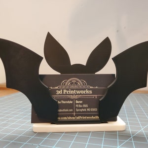 3d Printed Flying Bat Business Card Holder