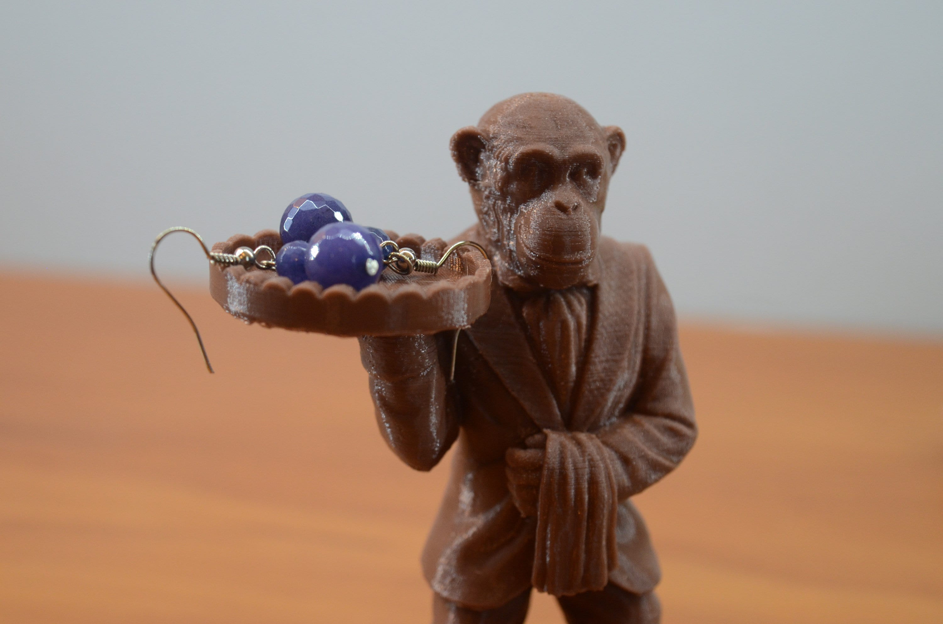3d Printed Monkey Butler Statue Etsy UK