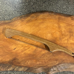 Hickory Bread Knife, Bow Bread Knife, Cheese Knife, Stainless Steel Blade, Bow Knife, Fiddle Bread Knife, Left handed or Right handed