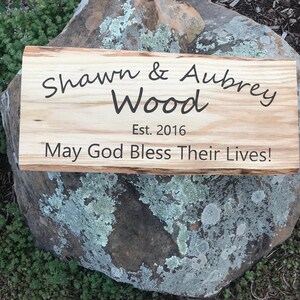 Wedding Sign Natural Edge Engraved 3D Wedding Sign can be used as Welcome Sign, Guest Book and Wall Decoration
