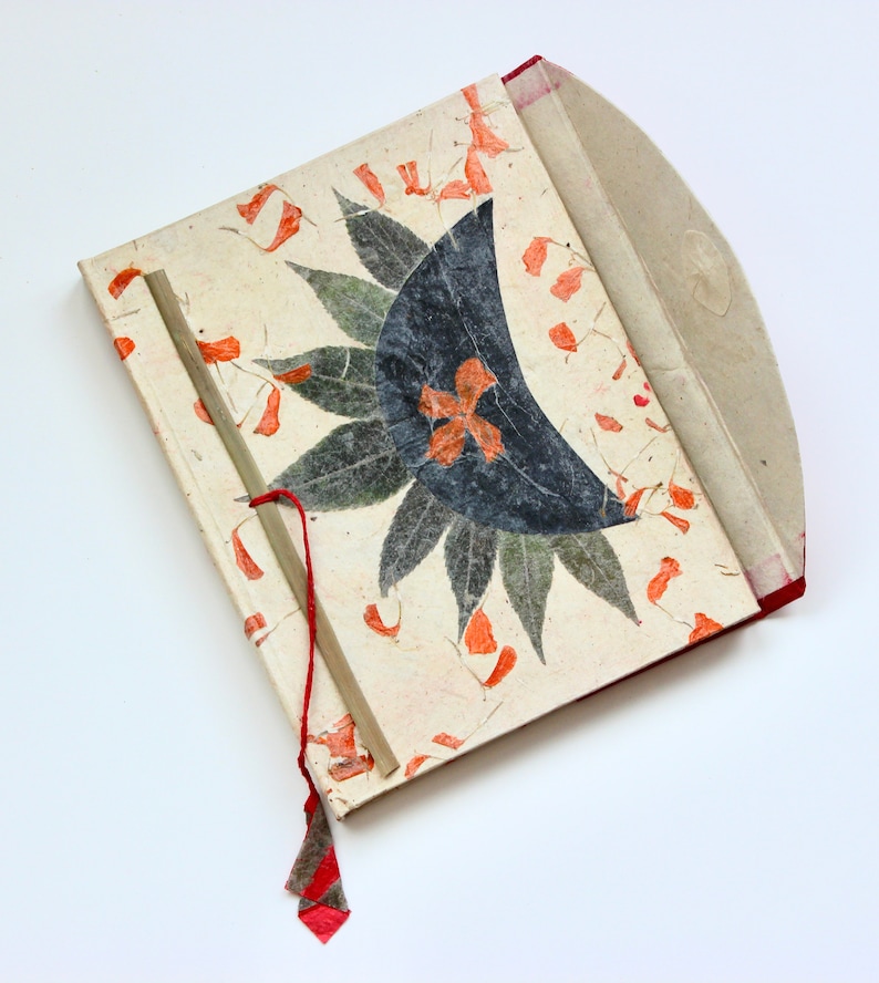 Handmade Journal Lokta Paper Notebook Handmade Paper from The Himalayas Unique Notebook Perfect Thanksgiving Gift Sunshine image 3