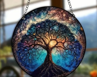 Celestial Tree of Life | Hanging Decorations | Unique Home Decor | Beautiful Decor | Good Vibes Decor | Cosmos Decor