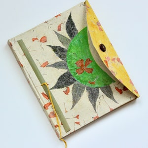 Handmade Journal Lokta Paper Notebook Handmade Paper from The Himalayas Unique Notebook Perfect Thanksgiving Gift Sunshine image 4