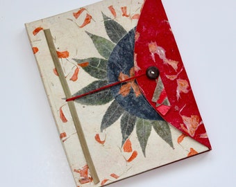 Handmade Journal | Lokta Paper Notebook | Handmade Paper from The Himalayas | Unique Notebook | Perfect Thanksgiving Gift - Sunshine