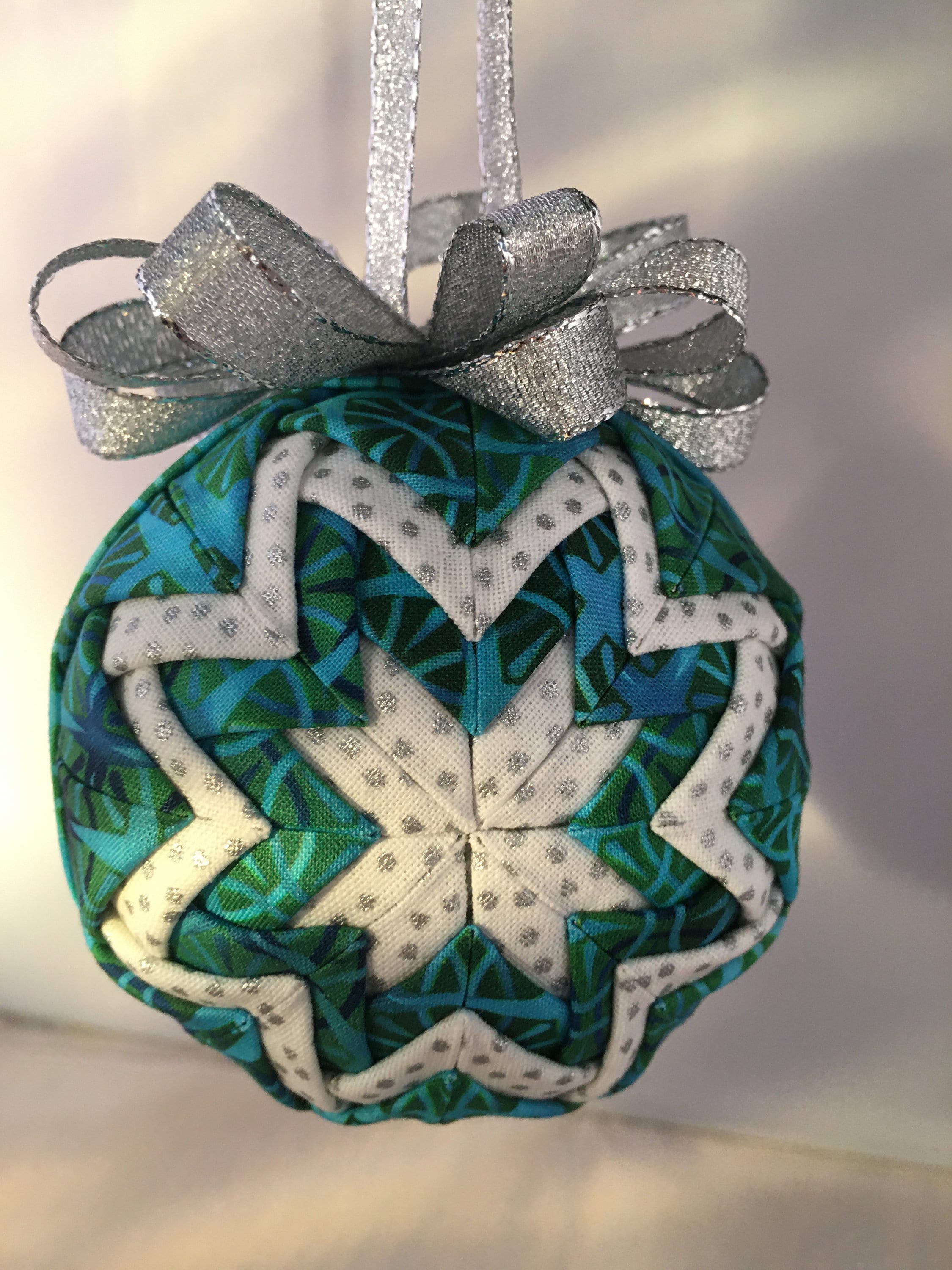 Christmas Quilted Ball ornament  Etsy