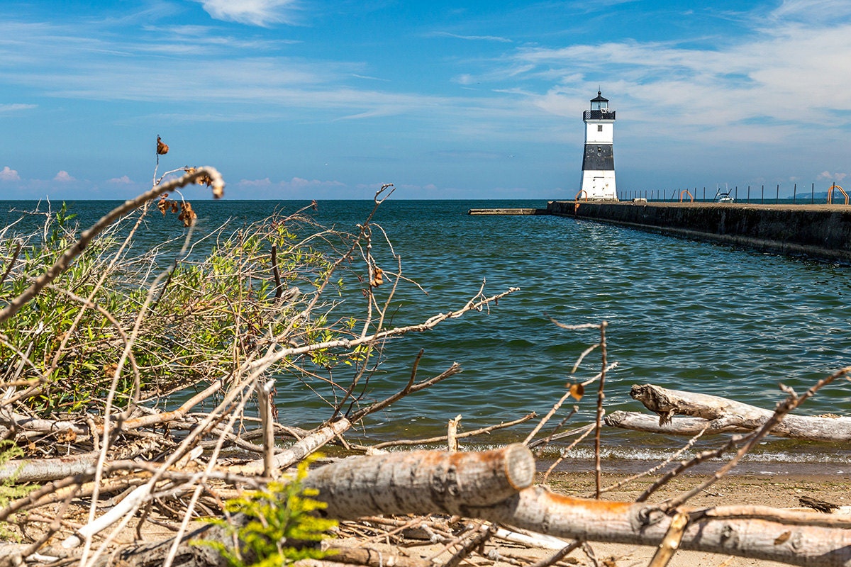 Presque Isle Lighthouse Lake Erie Pennsylvania Photography Etsy