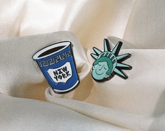 2 NYC Enamel Pins PRE-ORDER (ships in 2-3 weeks)