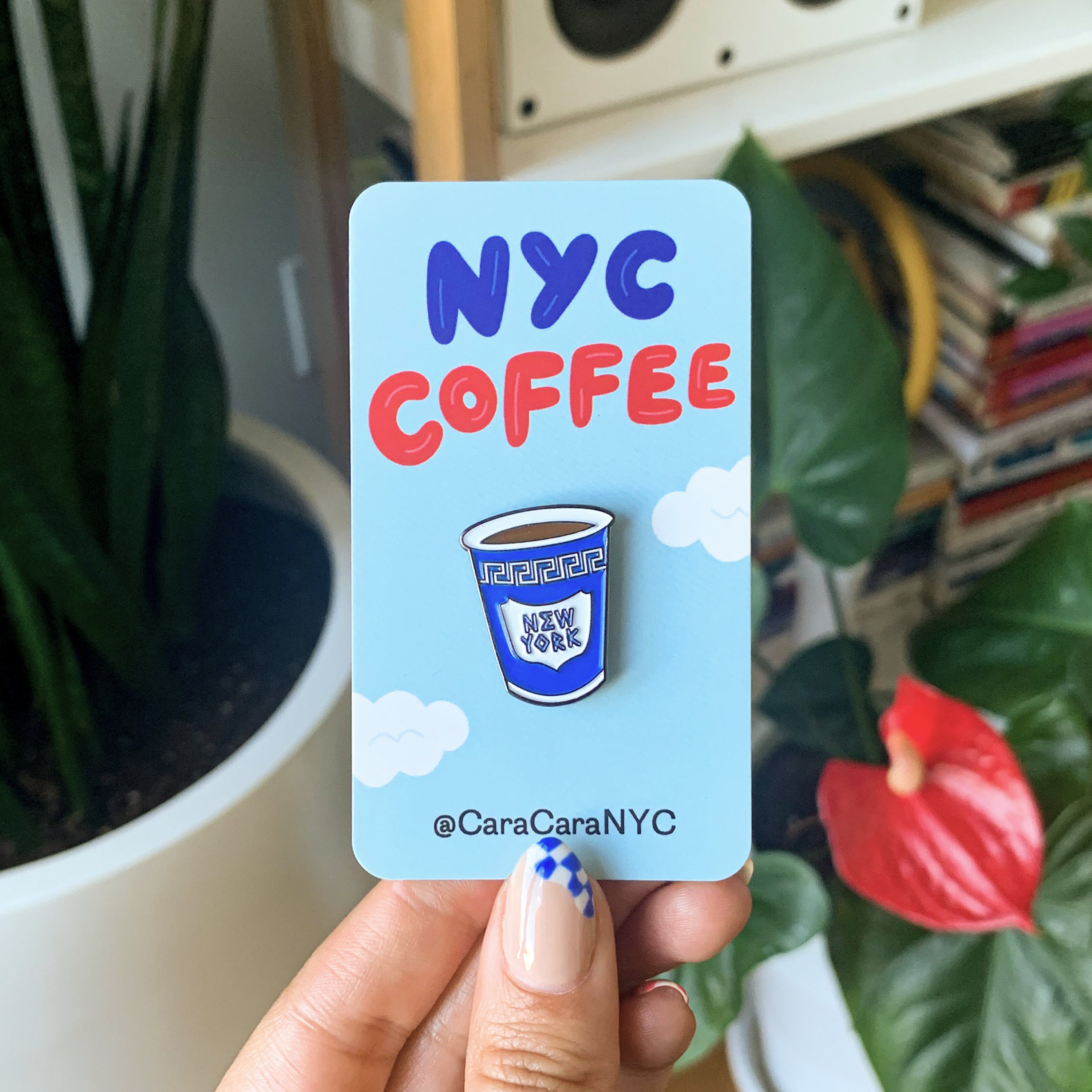 NYC Coffee Enamel Pin