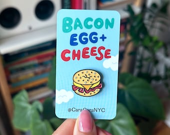 BEC Bacon Egg and Cheese Enamel Pin