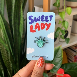 Sweet Lady Liberty Enamel Pin