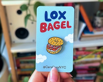 Lox Bagel Enamel Pin