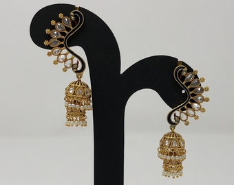 Indian Earrings - Indian Jewelry - Bollywood Jewelry - Pakistani Earrings - Temple Earrings - Indian Bridal Jewelry - Indian Jewellery