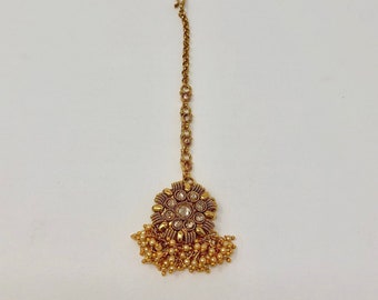 Maang Tikka - Bollywood Tikka - Indian Bridal Tikka - Indian Jewelry - Pakistani Jewelry - South Asian Jewelry - Indian Jewelry