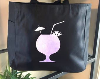 Tropical Drink Travel Tote Bag
