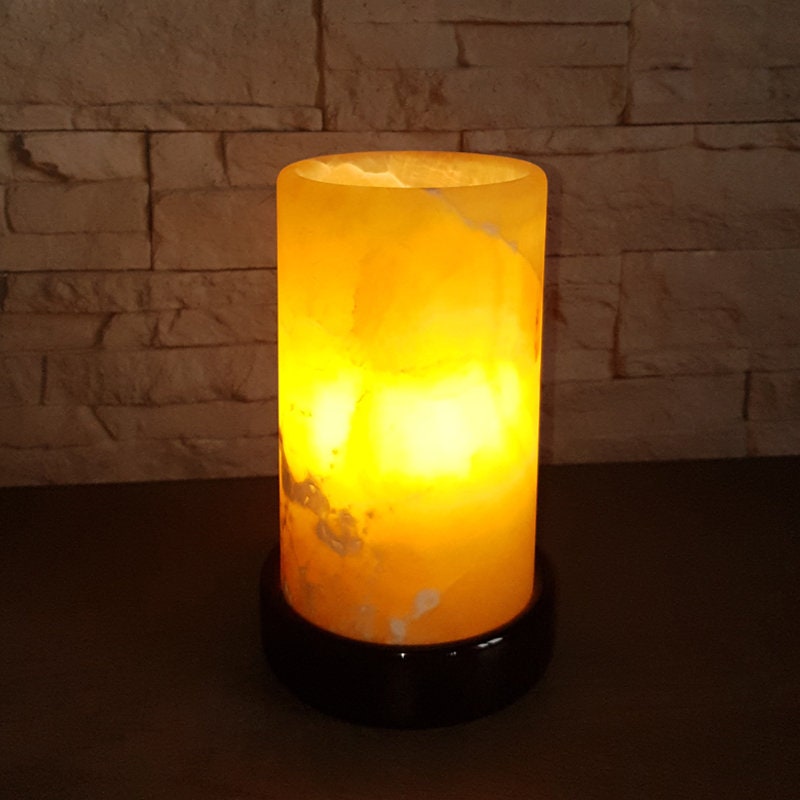 Lampe en Onyx Mexicain Orange