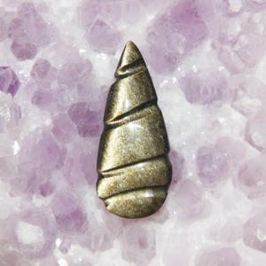 Golden Obsidian Cabochon from Mexico
