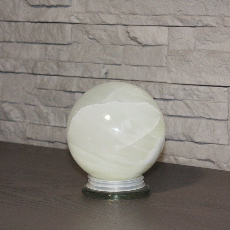 Sphère en Onyx Blanc