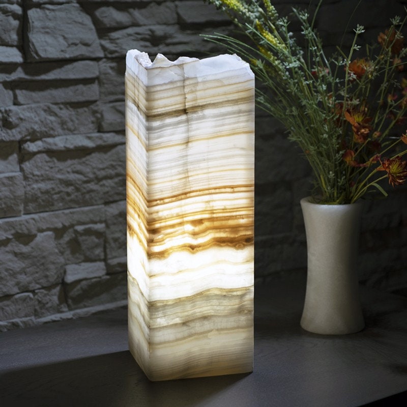 Lampe en Onyx Mexicain