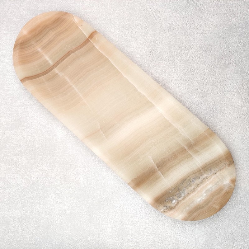 Plateau en Onyx Ambre