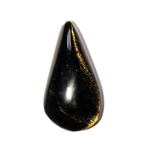 Golden obsidian cabochon