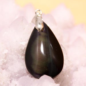 Rainbow Obsidian Pendant from Mexico