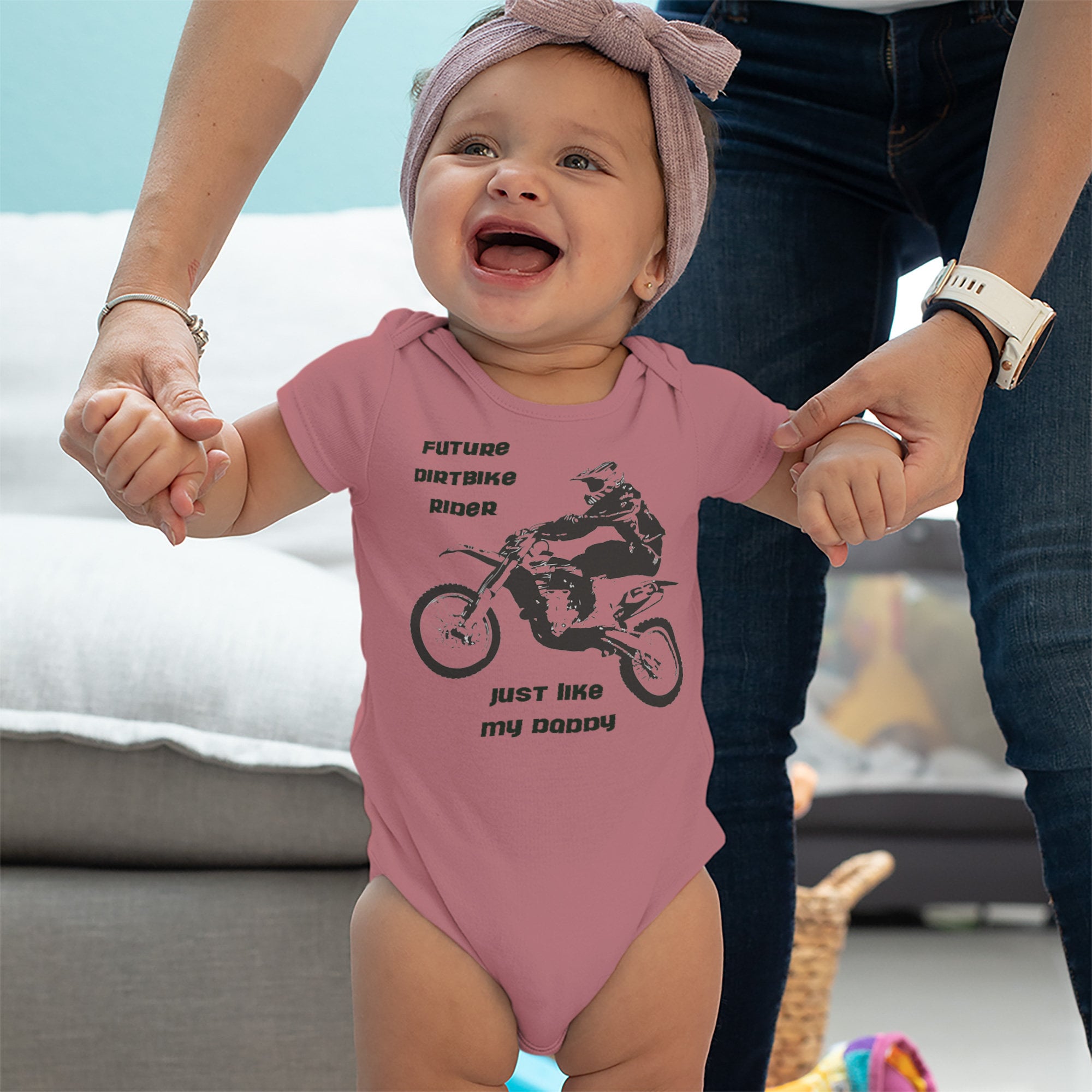 Baby Bodysuit Funny Baby Shower Favors Future Dirt Bike Rider Like My ...