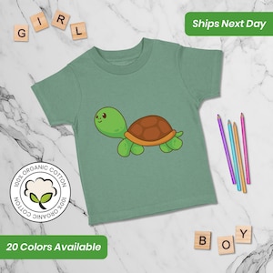 Kids Clothes Funny Toddler Shirts Turtle Animals Ocean Ocean Baby Girl & Baby Boy Gift for Kids Unisex Child Outfits